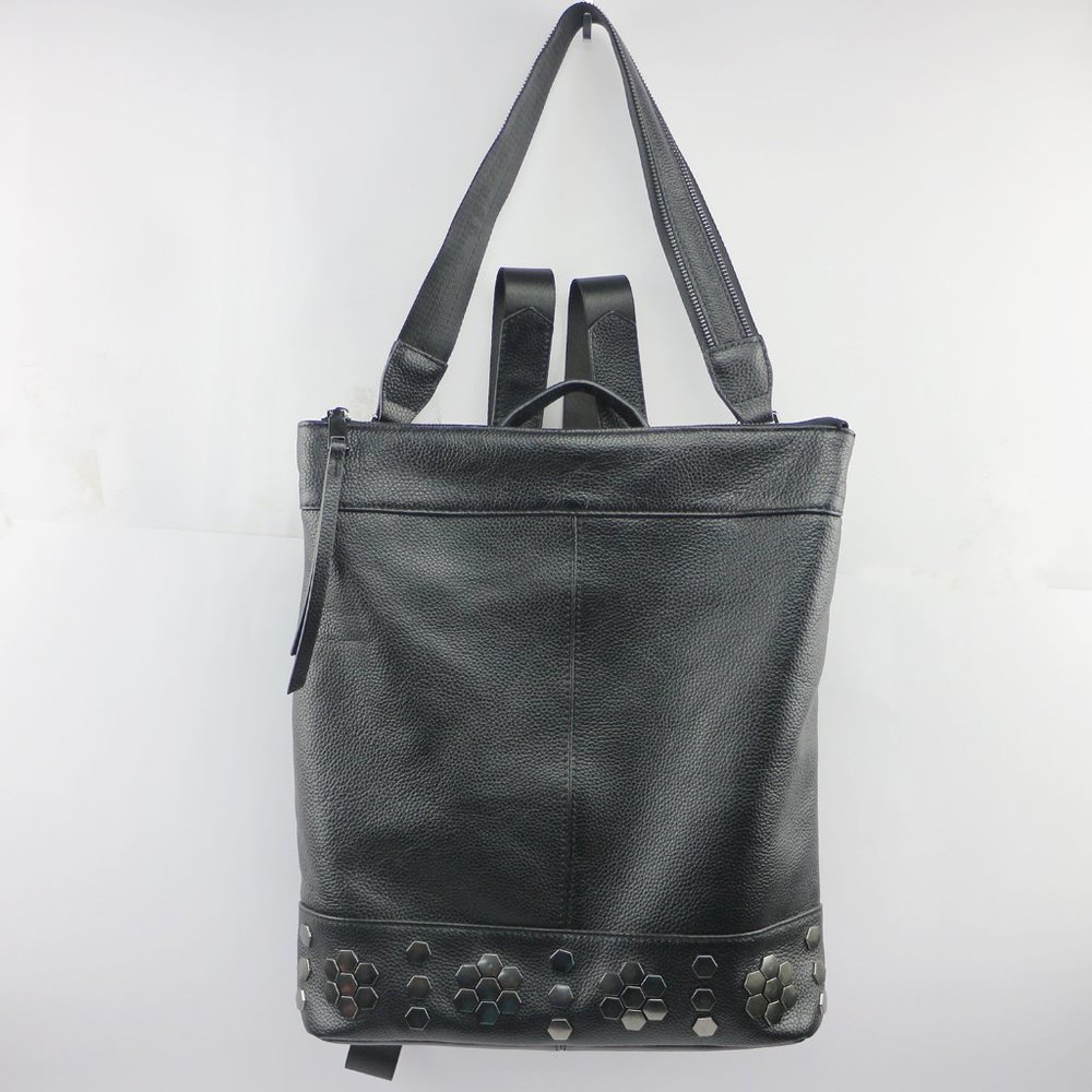Leather Backpack Blcak